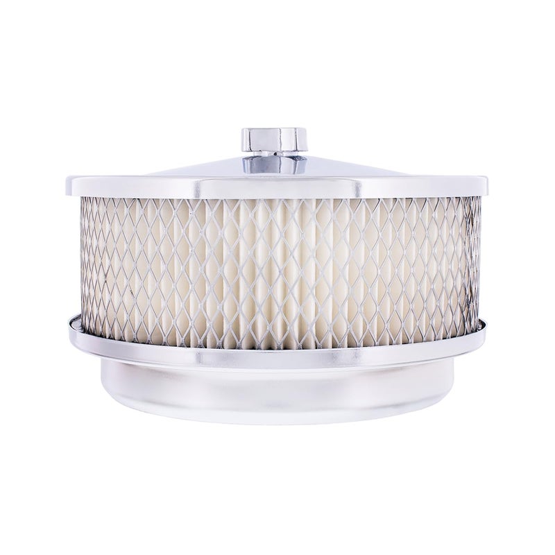 United Pacific S1106 Chrome 6 â…œ inch Air Cleaner Assembly, Low Profile, Die-Cast Chrome Plated Wing Nut, Filter Included â€“ One Air Cleaner Assembly - Image 2